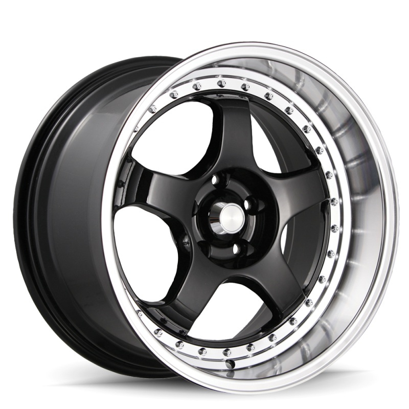Konig SSM 18×8 5×114.3 ET35 Gloss Black w/ Machined Lip