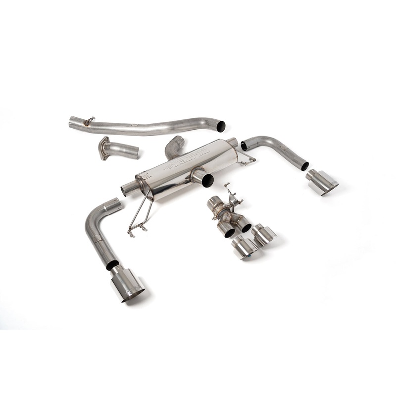 Milltek 3-Inch Non-Resonated Secondary Cat Back Exhaust – Toyota GR Corolla