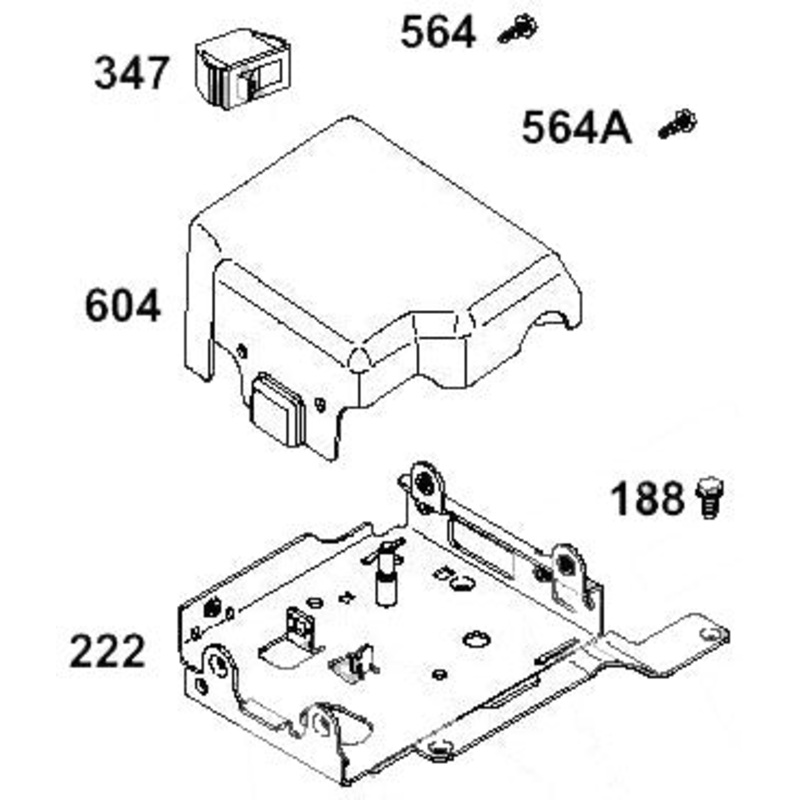 222. 555562 Briggs Animal Control Bracket