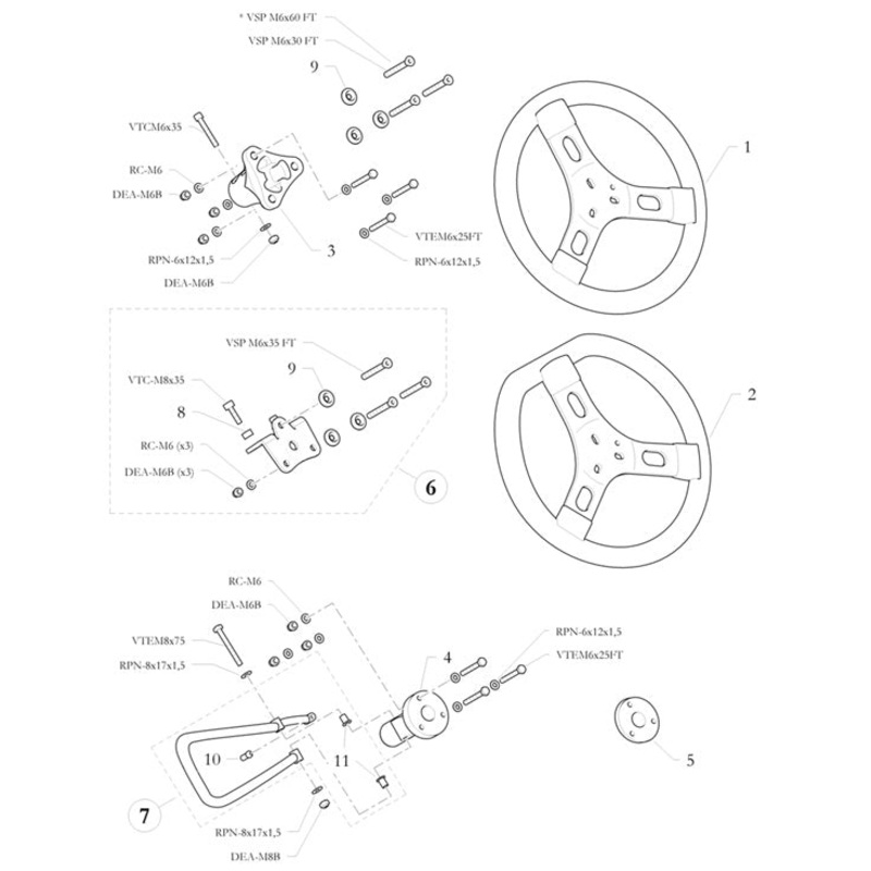 7. 10.1555.00 Birel Clutch Lever Assembly 125cc