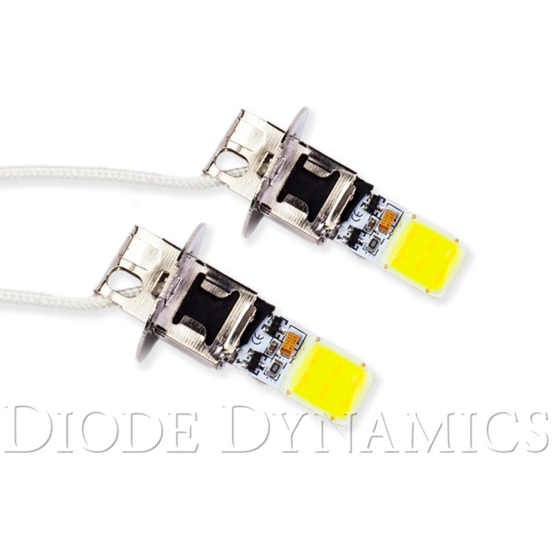 H3 COB12 LED Cool White Pair Diode Dynamics