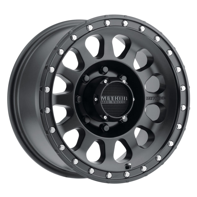 Method MR315 18×9 +18mm Offset 8×170 130.81mm CB Matte Black Wheel