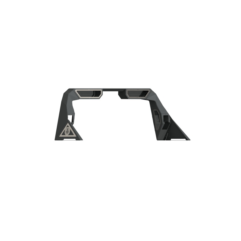 Road Armor 99-20 Ford F-250 iD Headache Rack w/Bedrail Pod/Dual 10in Pod/Brake Lamp Relief/Ring -Raw