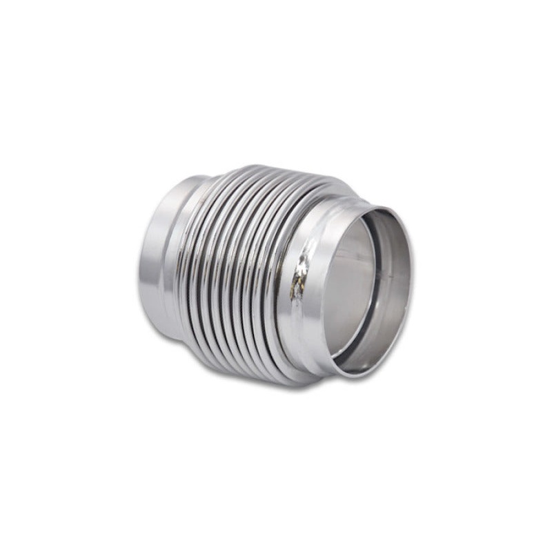 Vibrant SS Bellow Assembly w/ Solid Liner 2.25in inlet/outlet ID x 3in overall L Electro Polished