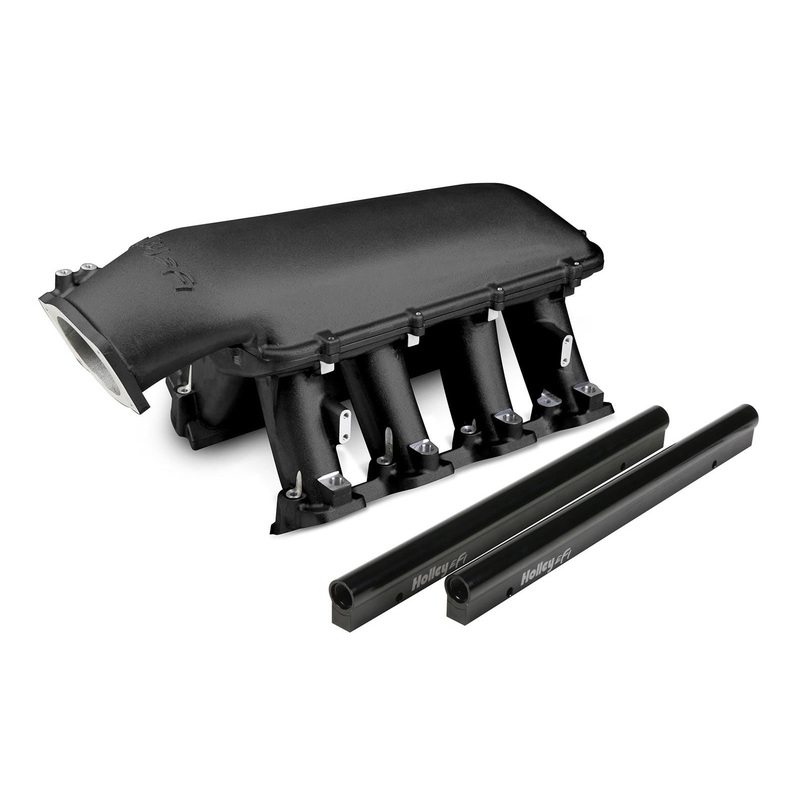BLACK HOLLEY HI-RAM INTAKE MANIFOLD – 92MM – CATHEDRAL PORT – 300-122BK