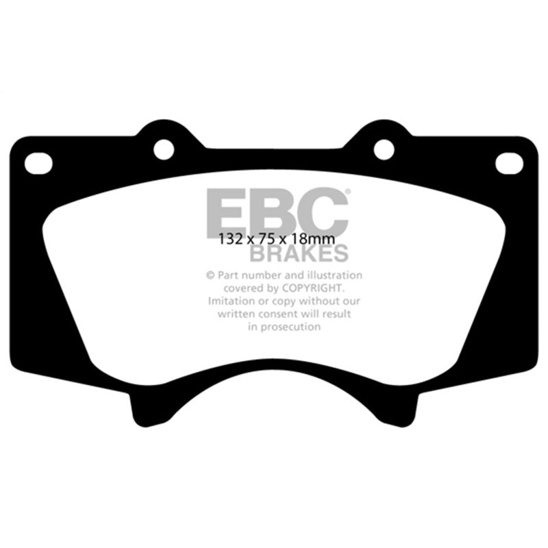 EBC 10+ Lexus GX460 4.6 Extra Duty Front Brake Pads