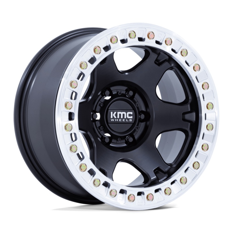 KMC Wheels KM238 VI Beadlock 17″ 6×135 Satin Black W/ Machined Ring