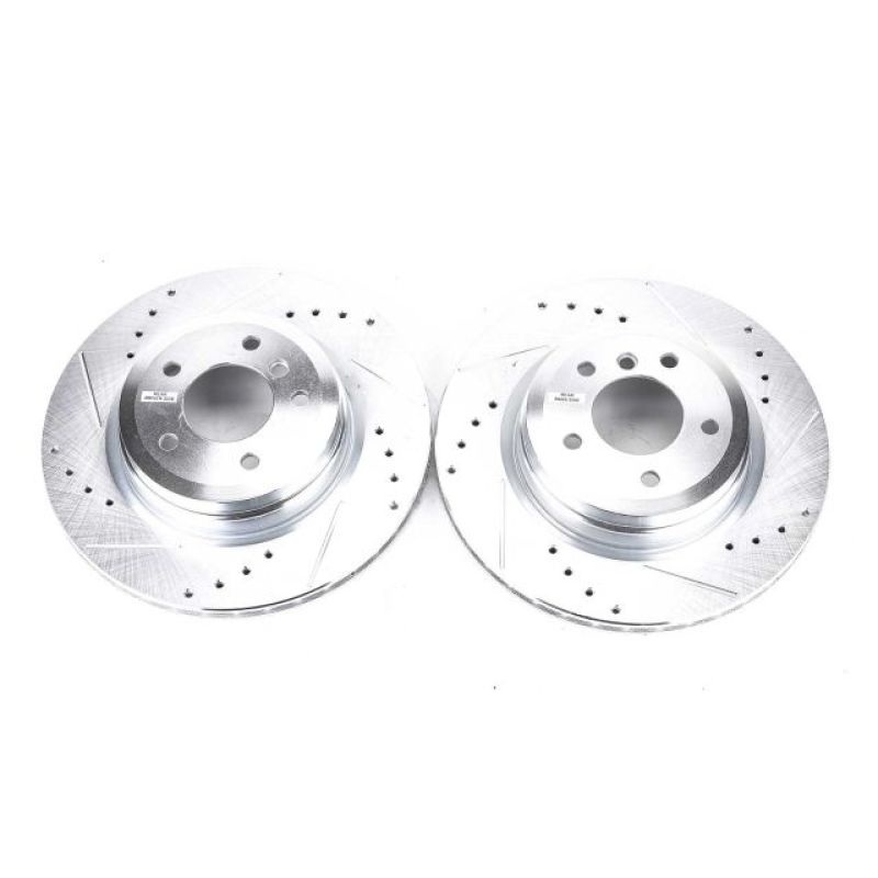 PowerStop Power Stop 2006 BMW 330i Rear Evolution Drilled & Slotted Rotors – Pair