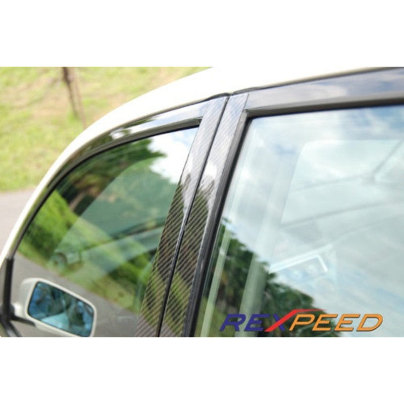 Rexpeed Carbon Fiber Pillar Trim Mitsubishi Evo 7-9 2001-2007 | R35