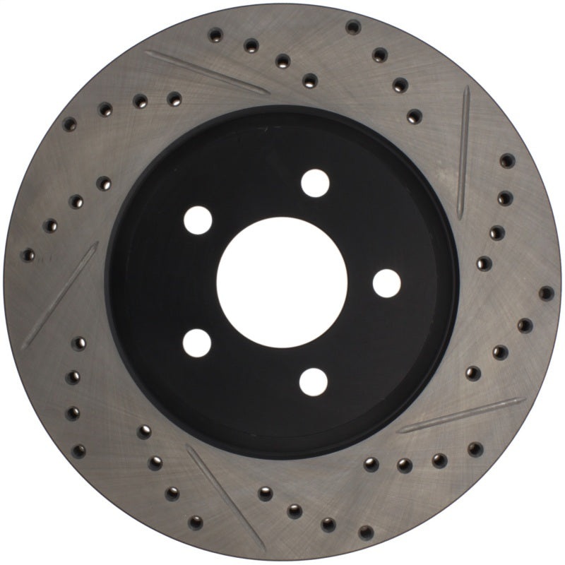 StopTech 05-10 Ford Mustang GT Front Right Slotted & Drilled Rotor