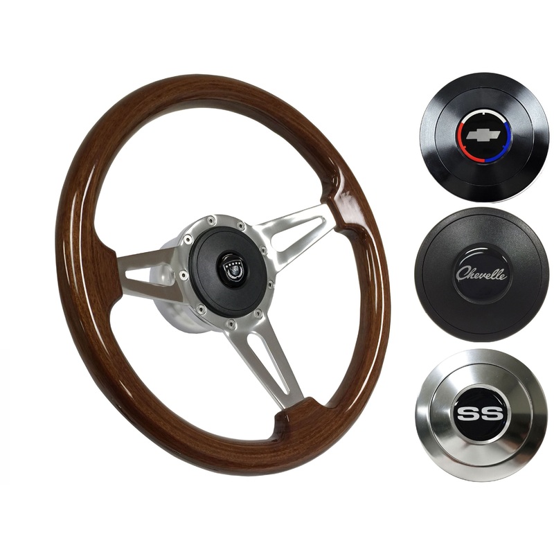 1967-68 El Camino Steering Wheel Kit | Mahogany Wood | ST3078