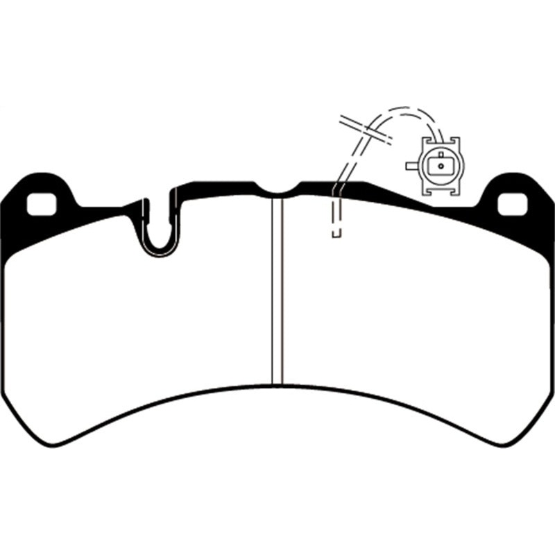 EBC 2016+ Alfa Romeo Giulia 2.9L Twin Turbo Bluestuff Front Brake Pads