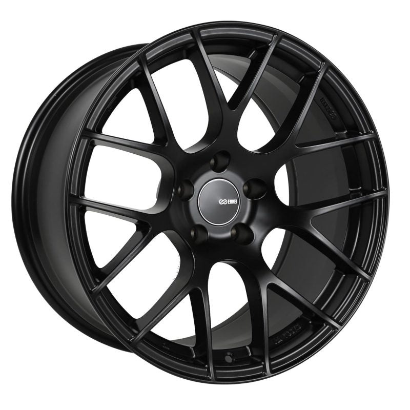 Enkei Raijin 19×9.5 35mm Offset 5×114.3 Bolt Pattern 72.6 Bore Dia Black Wheel
