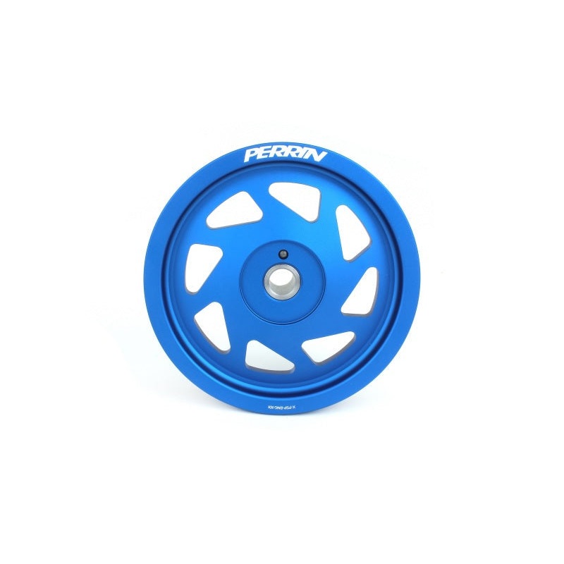 Perrin Lightweight Crank Pulley – Blue | 2022+ Subaru BRZ/Toyota GR86 and 2022+ Subaru WRX (PSP-ENG-106BL)