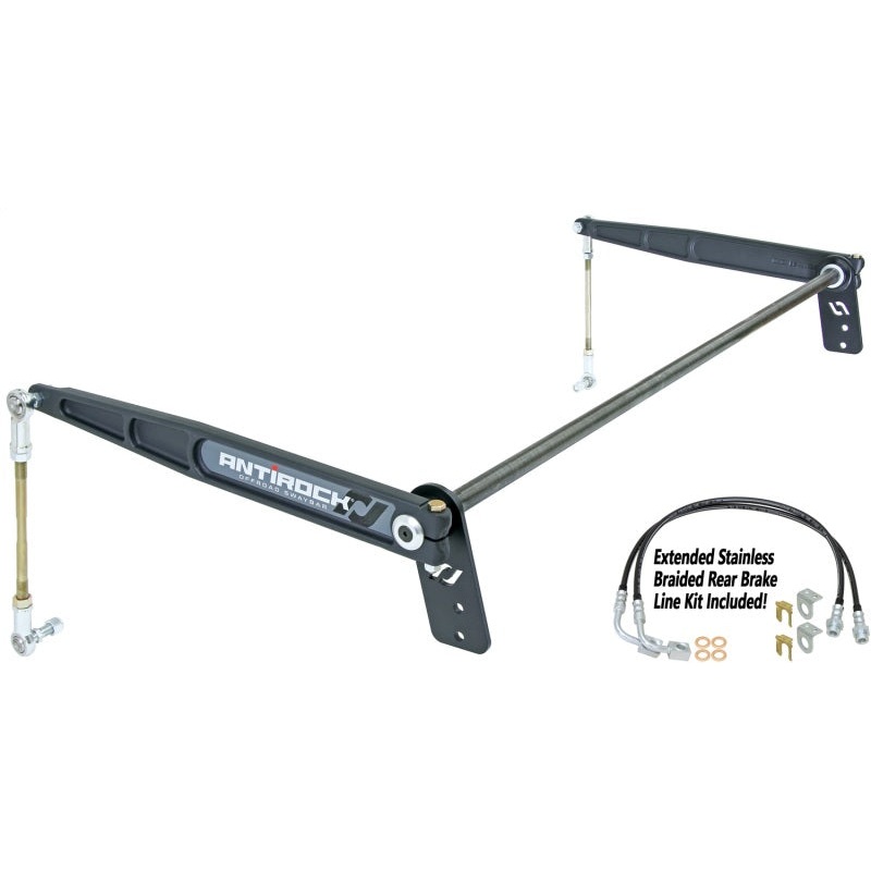 RockJock JK Antirock Sway Bar Kit Rear Forged Arms Heavy 1 1/8in Bar