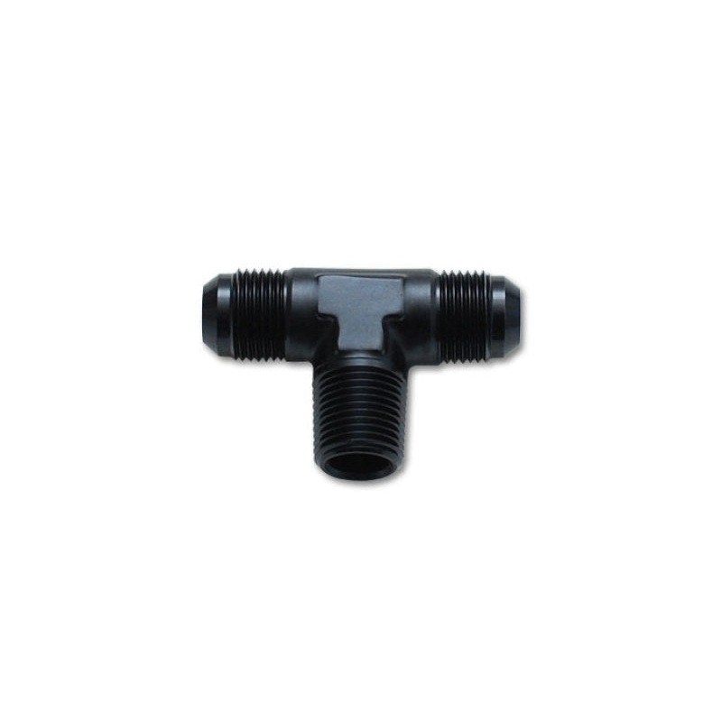 Vibrant -4AN x 1/8in NPT Flare to Pipe Tee Adapter Fitting – Aluminum