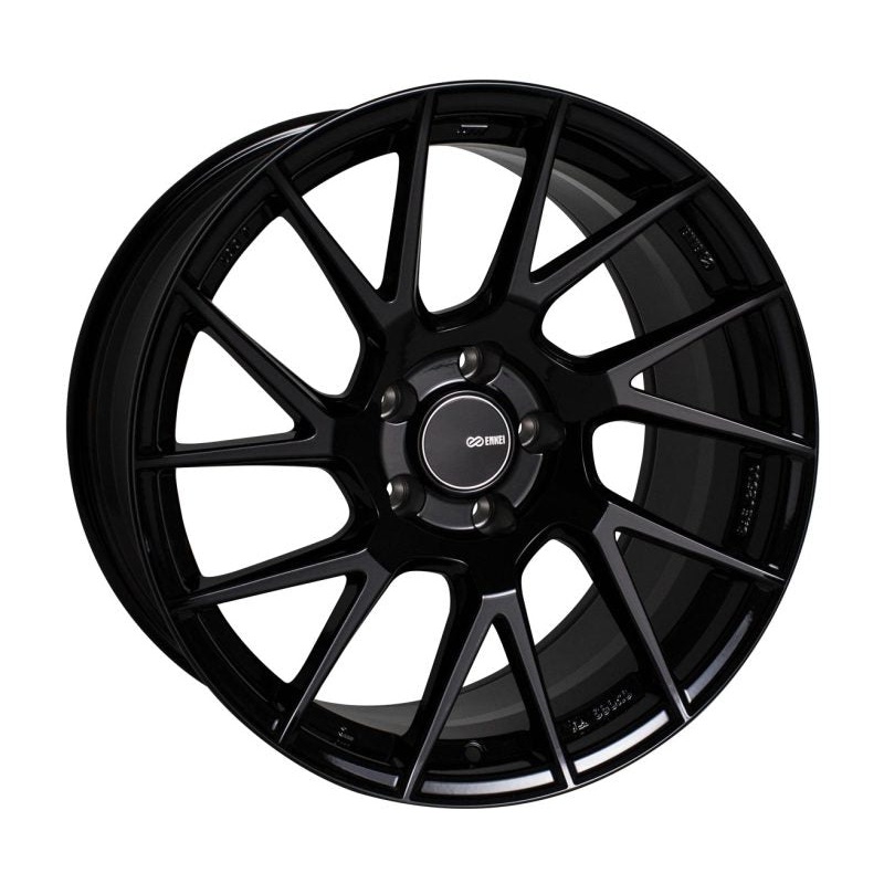 Enkei TM7 17×9 5×114.3 35mm Offset 72.60 Bore Black Wheel