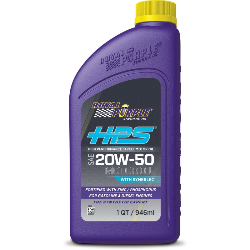 HPS Synthetic High Performance Street 20W-50 Motor Oil – 1 Quart (Case of 6) by Royal Purple