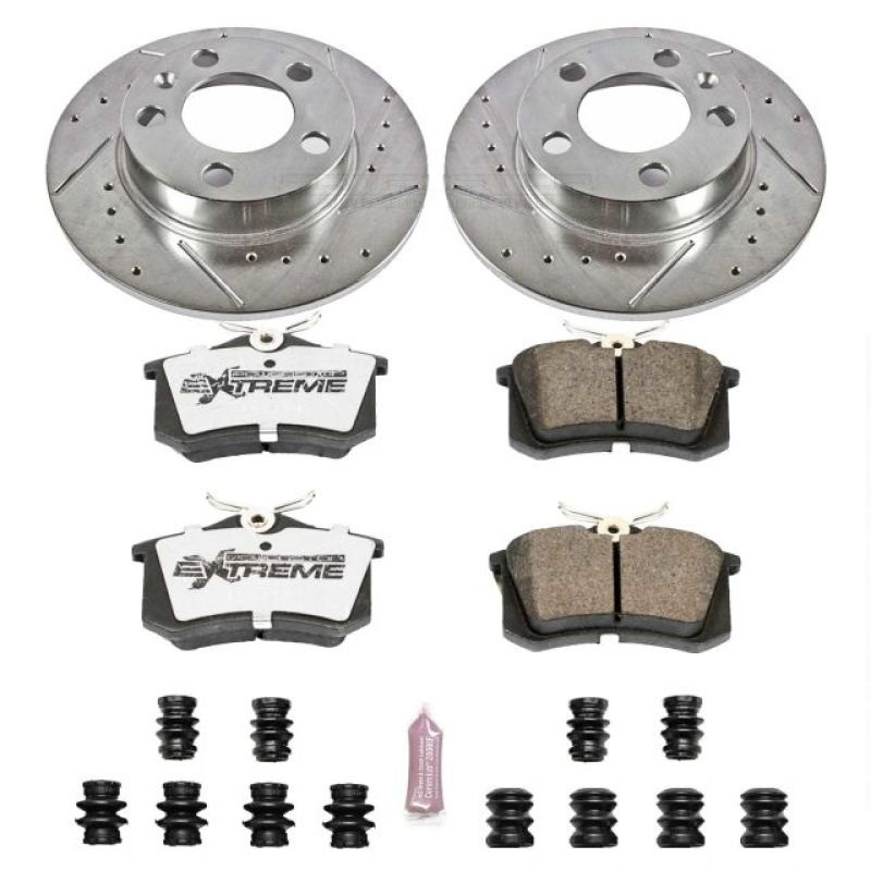 PowerStop Power Stop 99-06 Audi TT Rear Z26 Street Warrior Brake Kit