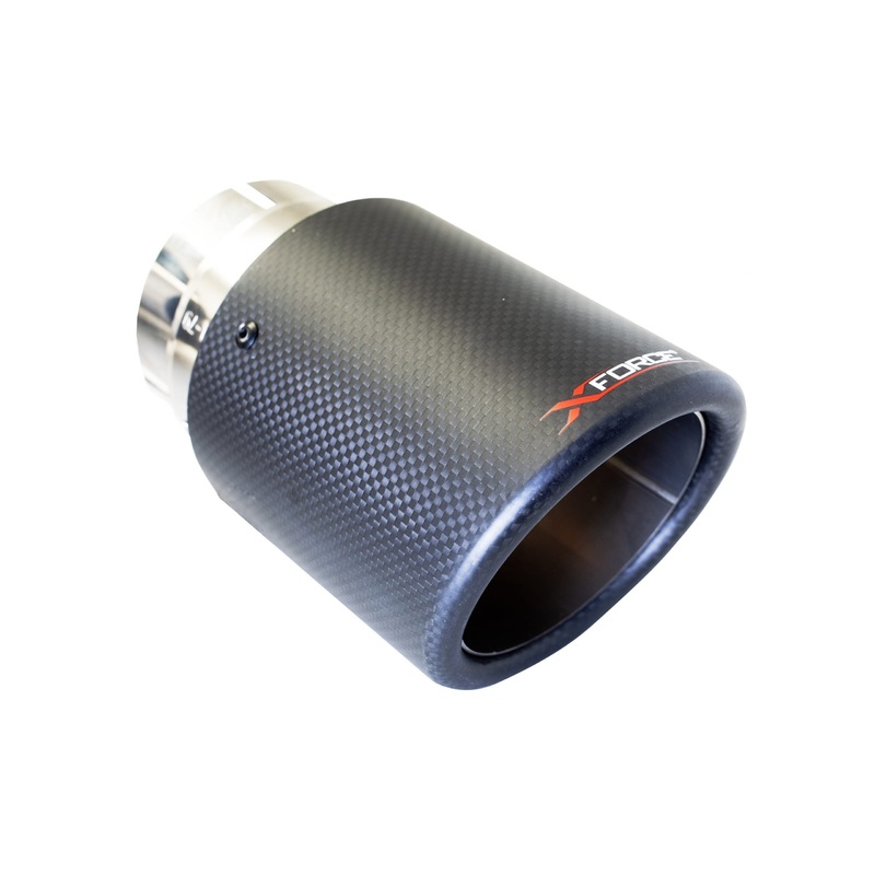 XForce Carbon Fiber Double Wall Angle Cut Exhaust Tips (TC-AW45)