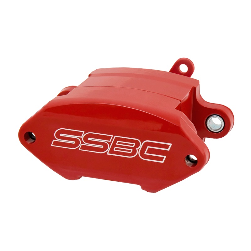 American Made Sport Twin 2-Piston Direct Fit Front Caliper Assembly. Red CPA-22194R