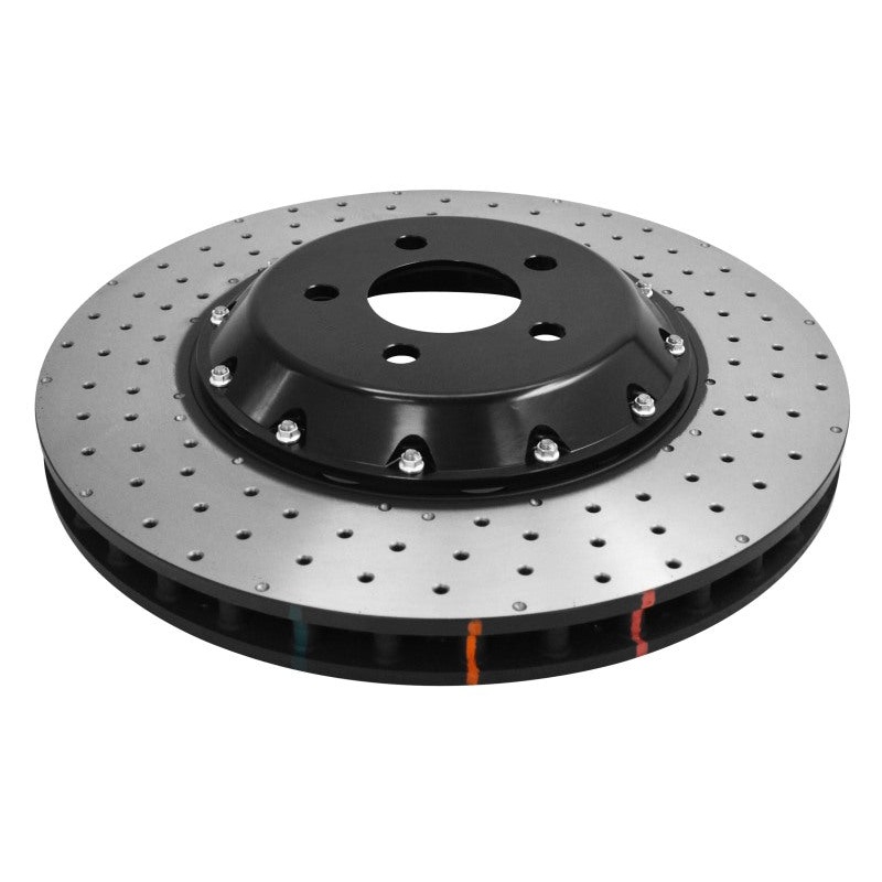 DBA 15-20 Ford Mustang GT Perf Package | 380mm Front Rotor Front 5000 Series Drilled Rotor w/Blk Hat