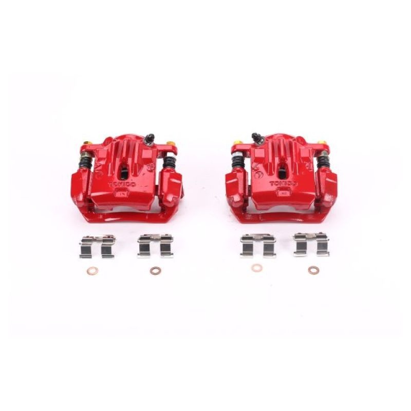 Power Stop 06-09 Subaru Legacy Rear Red Calipers w/Brackets – Pair