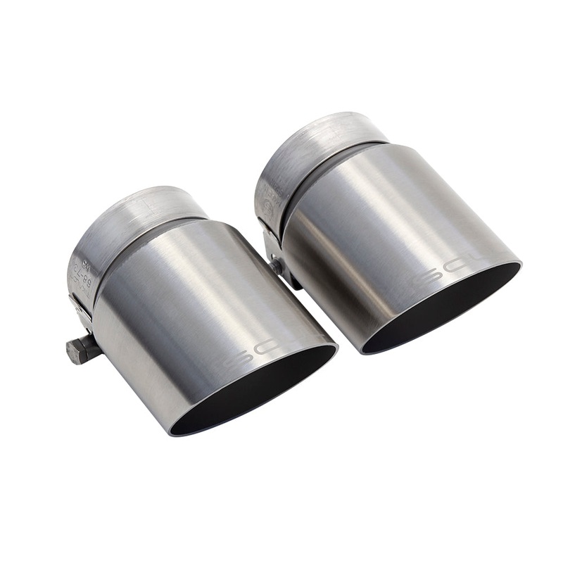 SOUL 17+ Porsche 718 Cayman / Boxster Bolt-On X-Pipe w/ Tips – Slash Cut Brushed Finish Tips