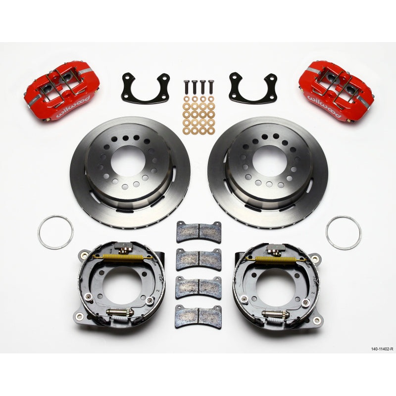 Wilwood Dynapro Low-Profile 11.00in P-Brake Kit – Red New Big Ford 2.36in Offset