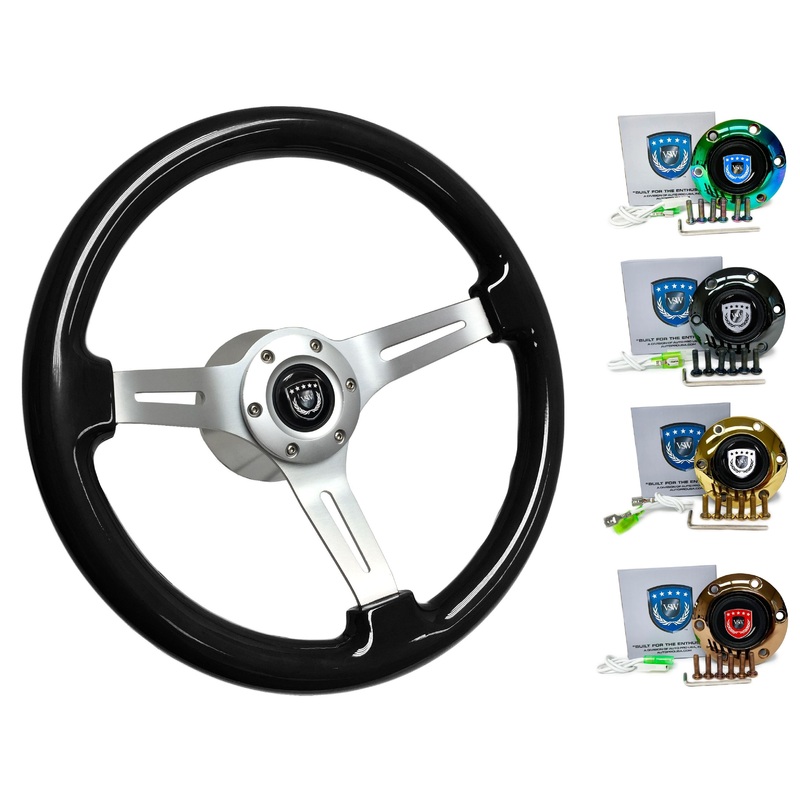 1987-93 BMW 7 Series Steering Wheel Kit | Black Ash Wood | ST3074