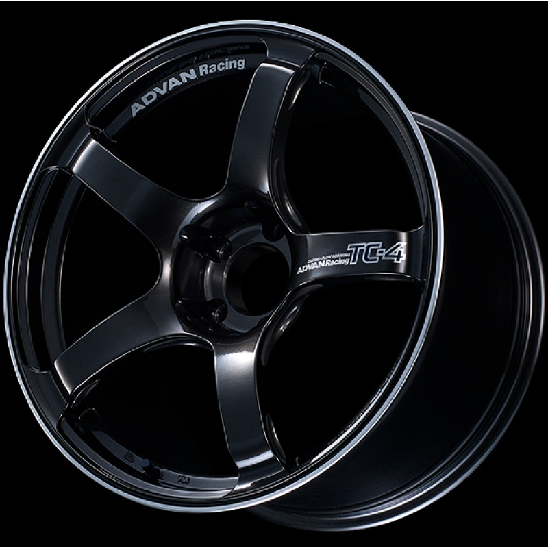 Advan TC4 18×9.5 +12 5-114.3 Racing Black Gunmetallic and Ring Wheel