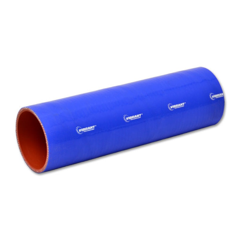 Vibrant 4 Ply Reinforced Silicone Straight Hose Coupling – 2in I.D. x 12in long (BLUE)