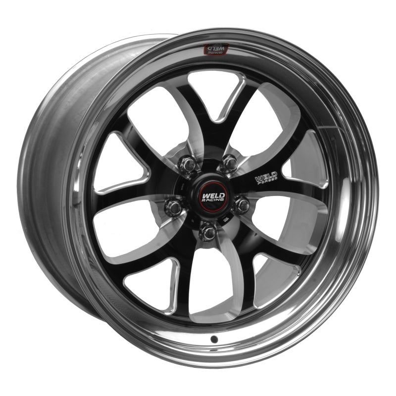 Weld S76 18×8 / 5×4.75 BP / 4.6in. BS Black Wheel (High Pad) – Non-Beadlock