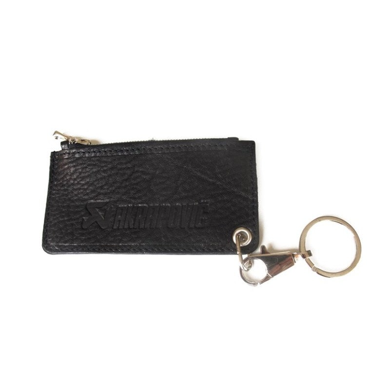 Akrapovic Leather Zip Keychain – black
