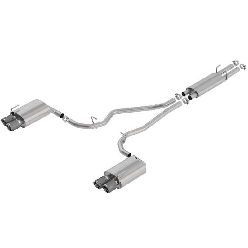 Borla 2020 Ford Explorer ST 3.0L V6 2.25in S-type Exhaust – Carbon Fiber Tips