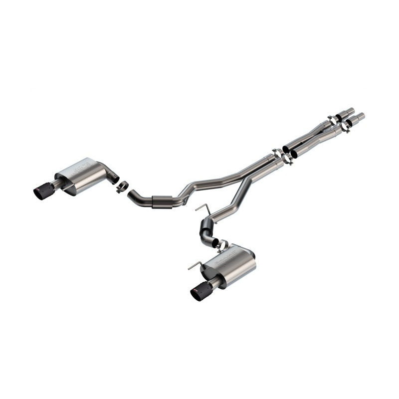 Borla 2024 Ford Mustang GT 5.0L V8 w/o Active Exhaust S-Type Cat-Back Exhaust System – Carbon Fiber
