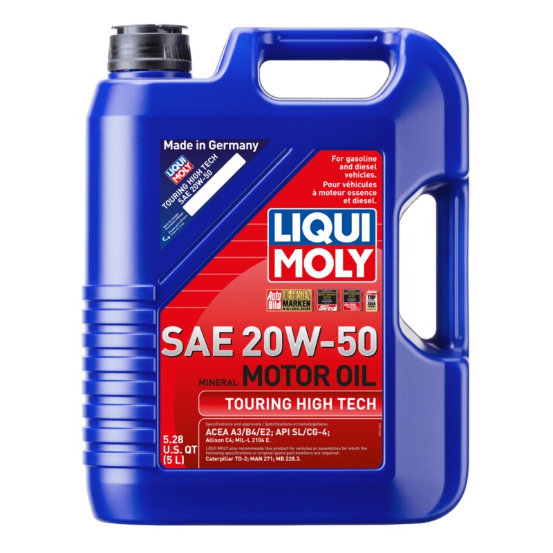 LIQUI MOLY 5L Touring High Tech Motor Oil 20W50 – Case of 4