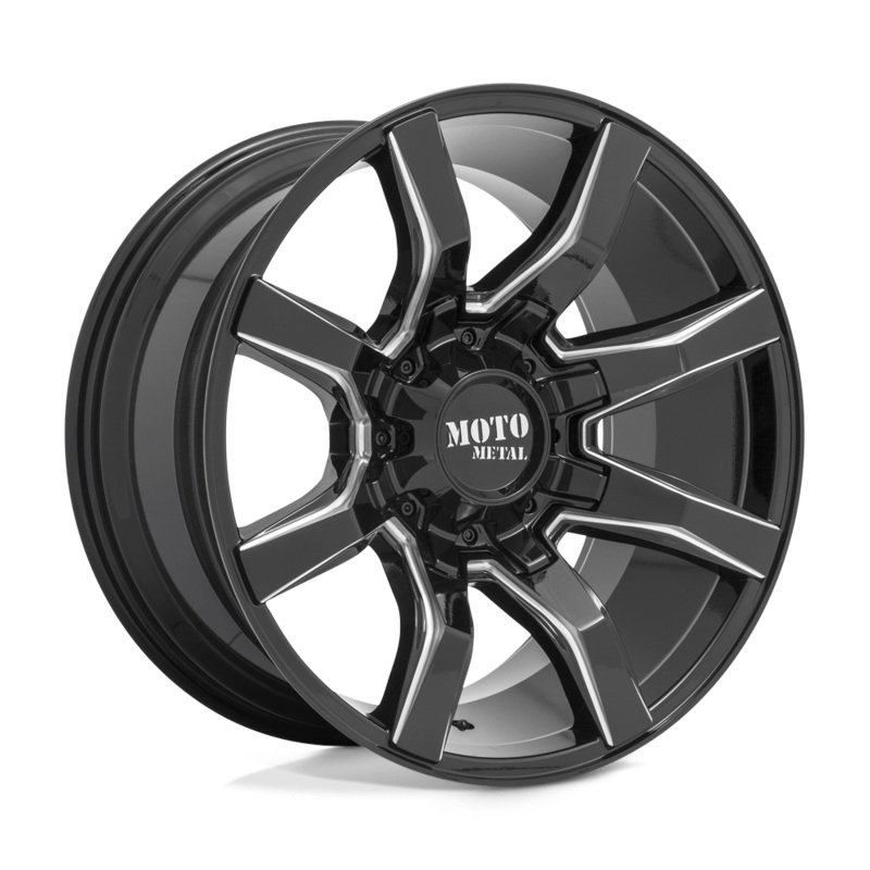 Moto Metal Wheels MO804 Spider 22″ 5×127/5×139.7 Gloss Black Milled