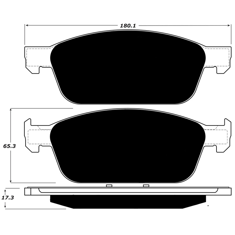 Porterfield Brake Pads for 2013 FORD FOCUS ST