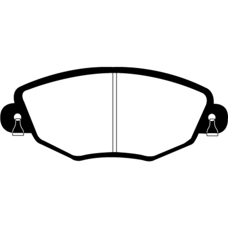 EBC 01-04 Jaguar X-Type 2.5 Redstuff Front Brake Pads