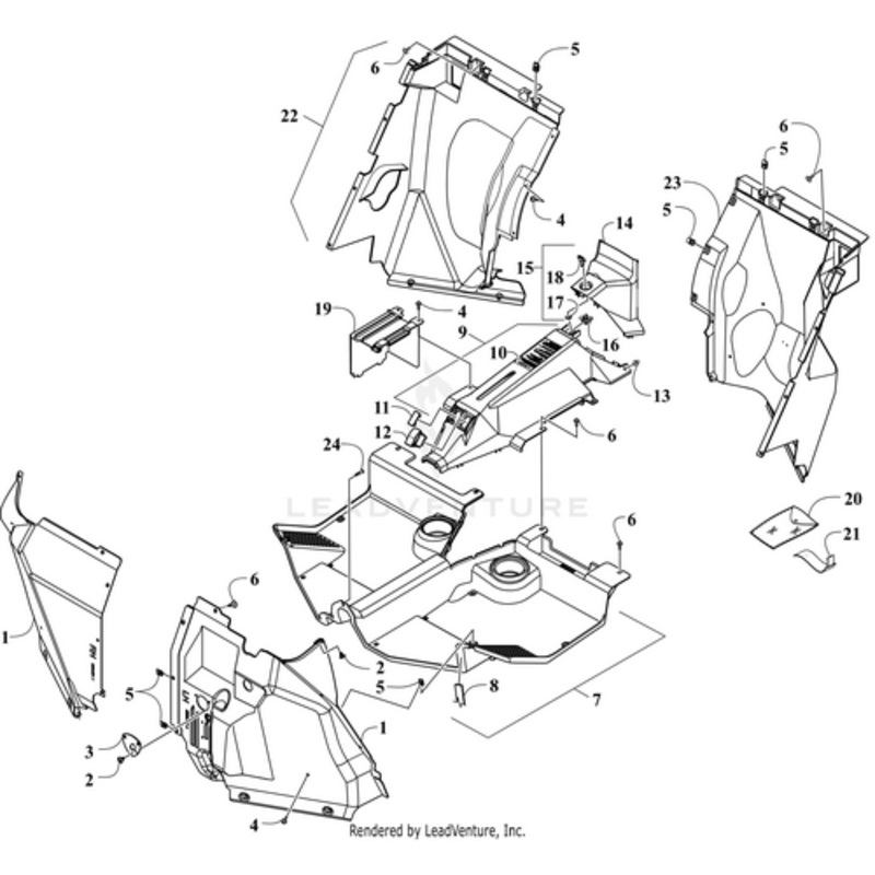 Splash Panel Rear-Assembly by Arctic Cat