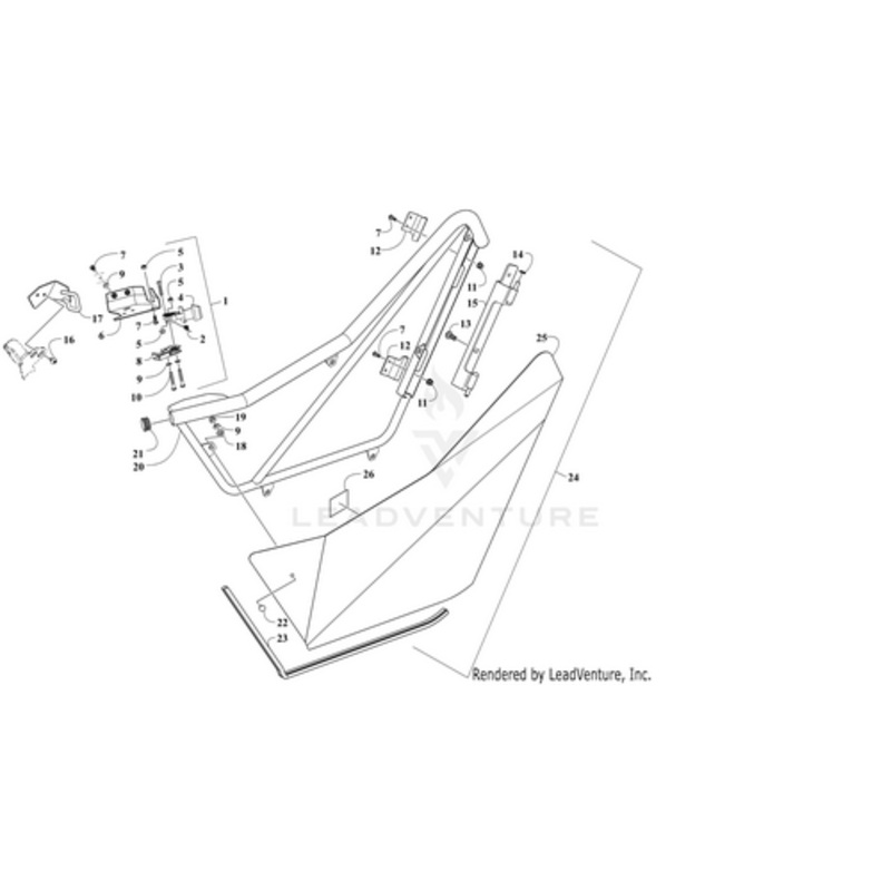 Door Striker – Left by Arctic Cat
