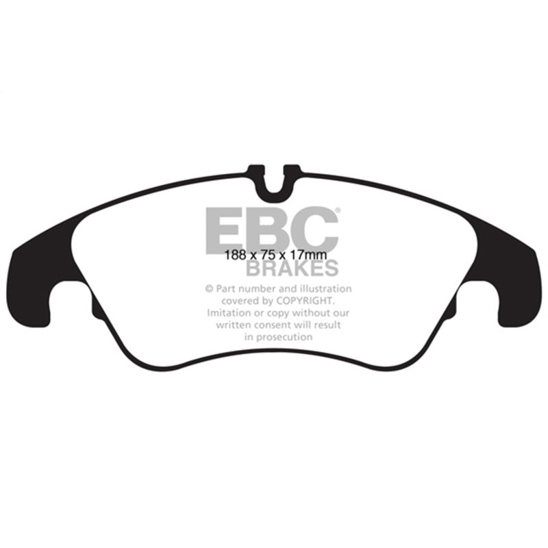 EBC 11 Audi A6 2.0 Turbo Redstuff Front Brake Pads