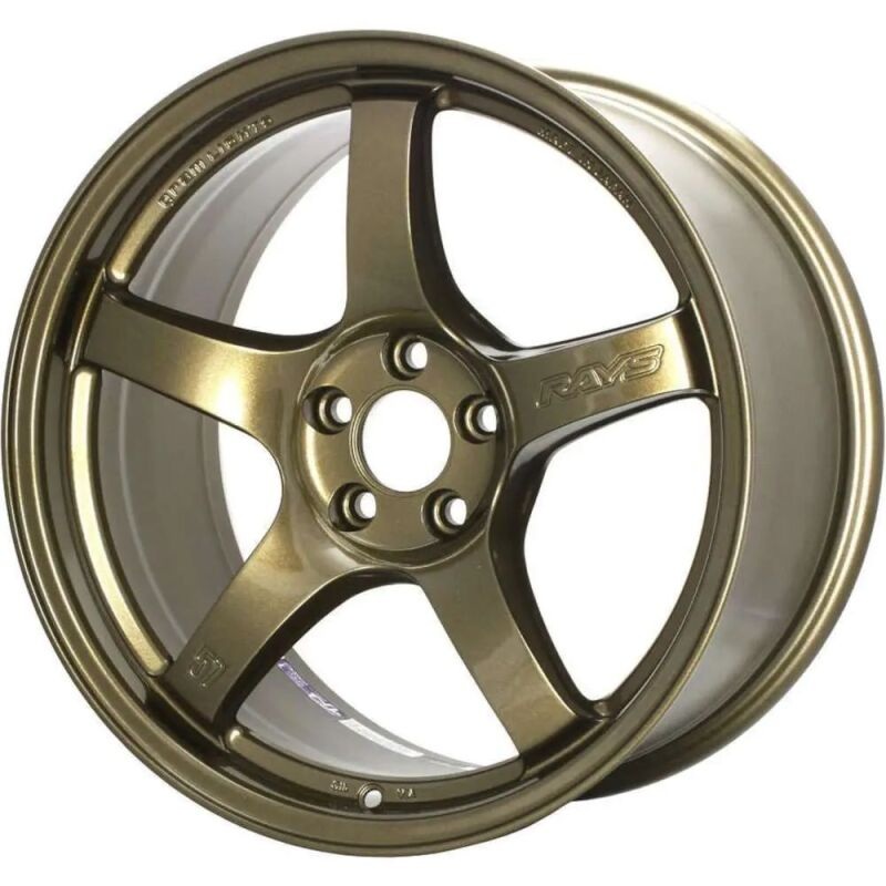 Gram Lights 57DR 18×9.5 +38 5-114.3 Almite Gold Wheel
