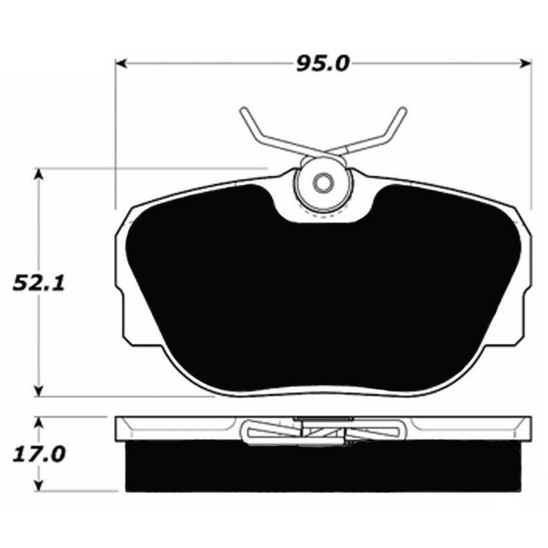 Porterfield Brake Pads for 1988 MERCEDES-BENZ 190E