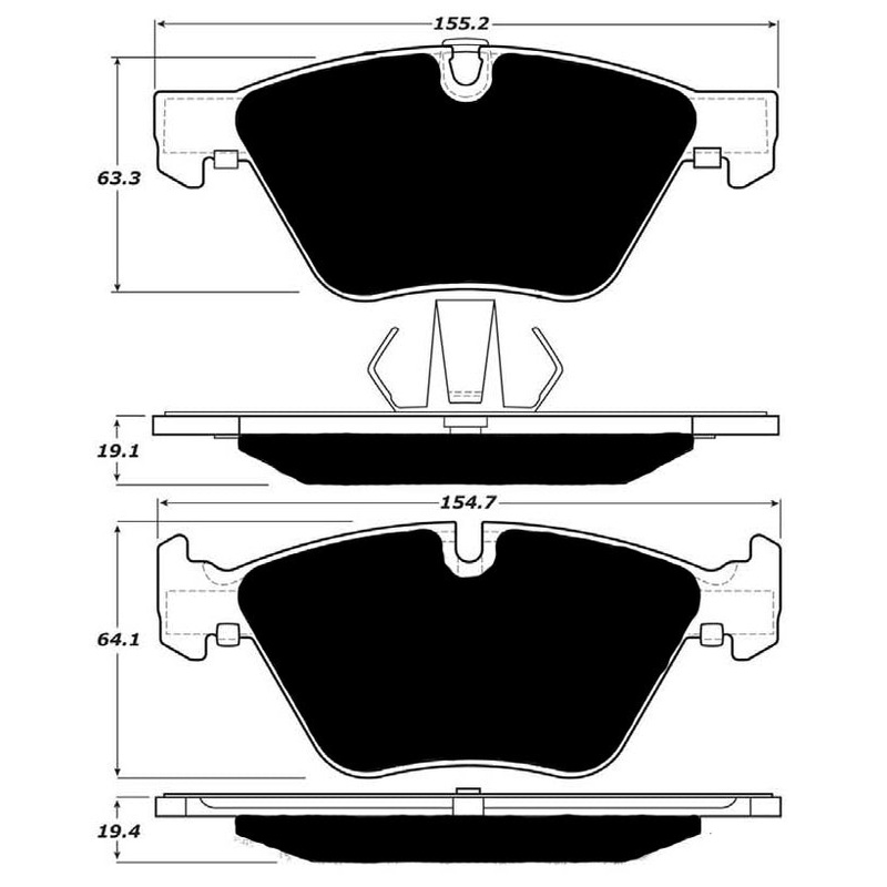 Porterfield Brake Pads for 2011 BMW Z4 sDrive30i