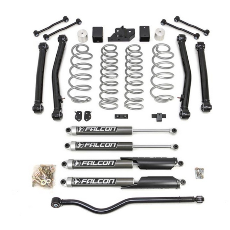 ReadyLift Terrain Flex 4-Arm Kit w/Falcon 2.1 Monotube Shocks 2018-2025 Jeep JL Wrangler (3.5″ Front 3.5″ Rear)