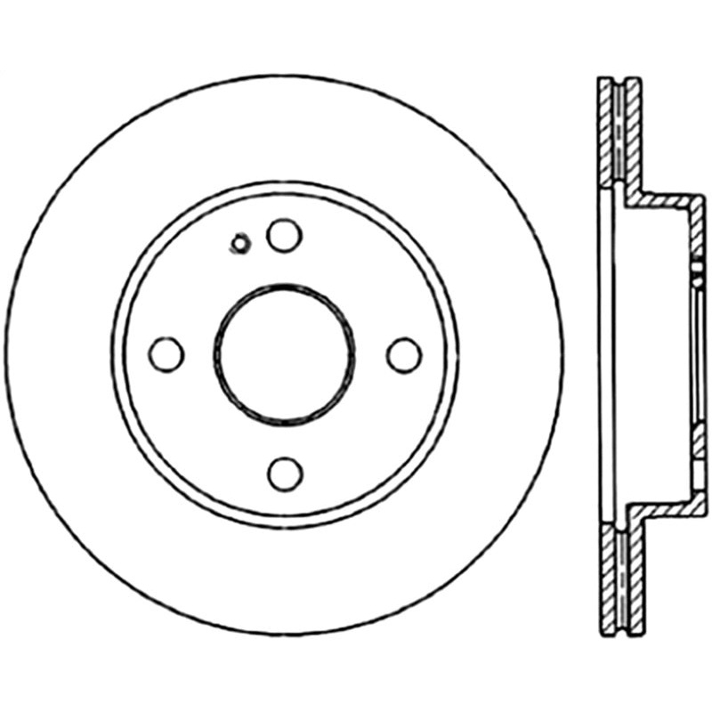 StopTech 90-93 Mazda Miata MX-5 Cryo Slotted & Drilled Right Front Rotor