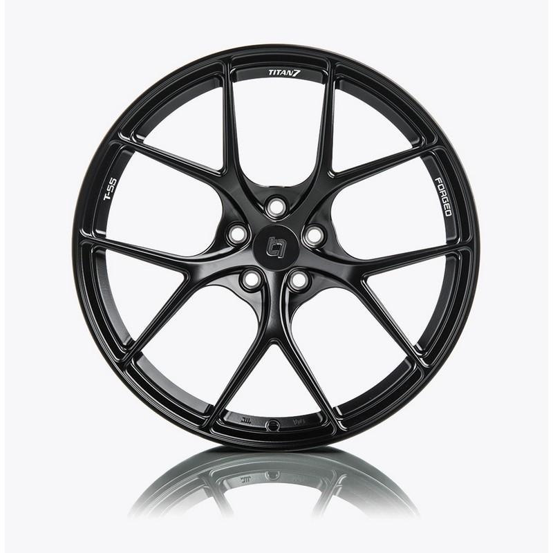 Titan 7 18 Inch T-S5 Machine Black Forged Wheels For Honda Civic Type R