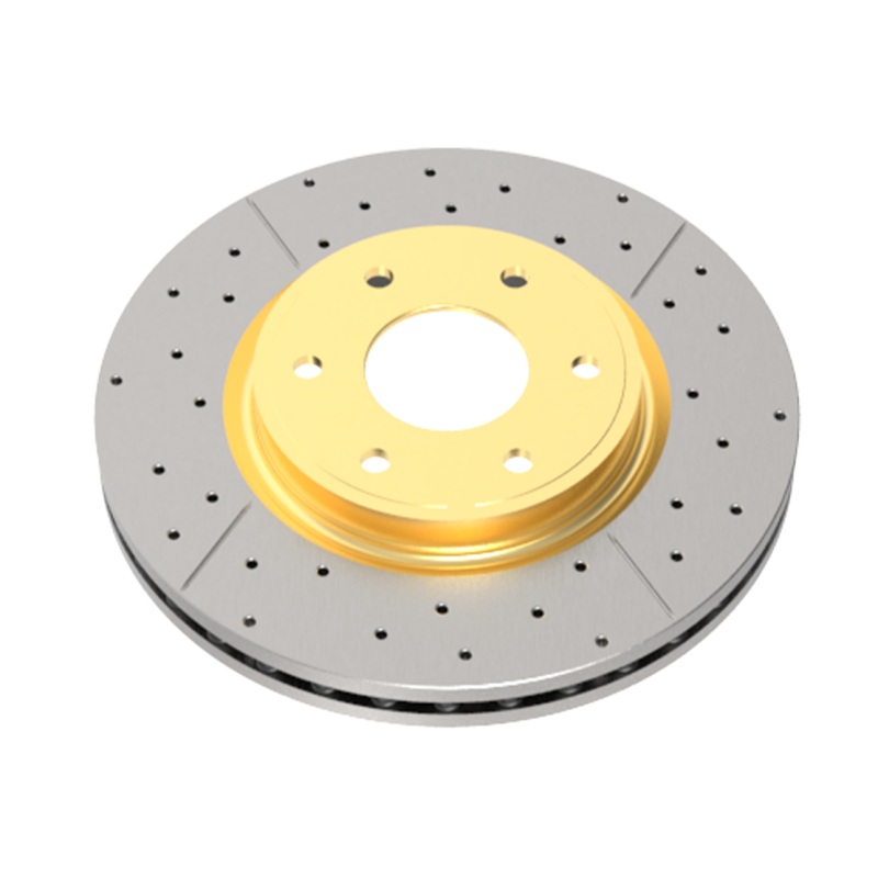 DBA 07-17 Lexus LS460 AWD/RWD Rear Drilled & Slotted Street Series Rotor